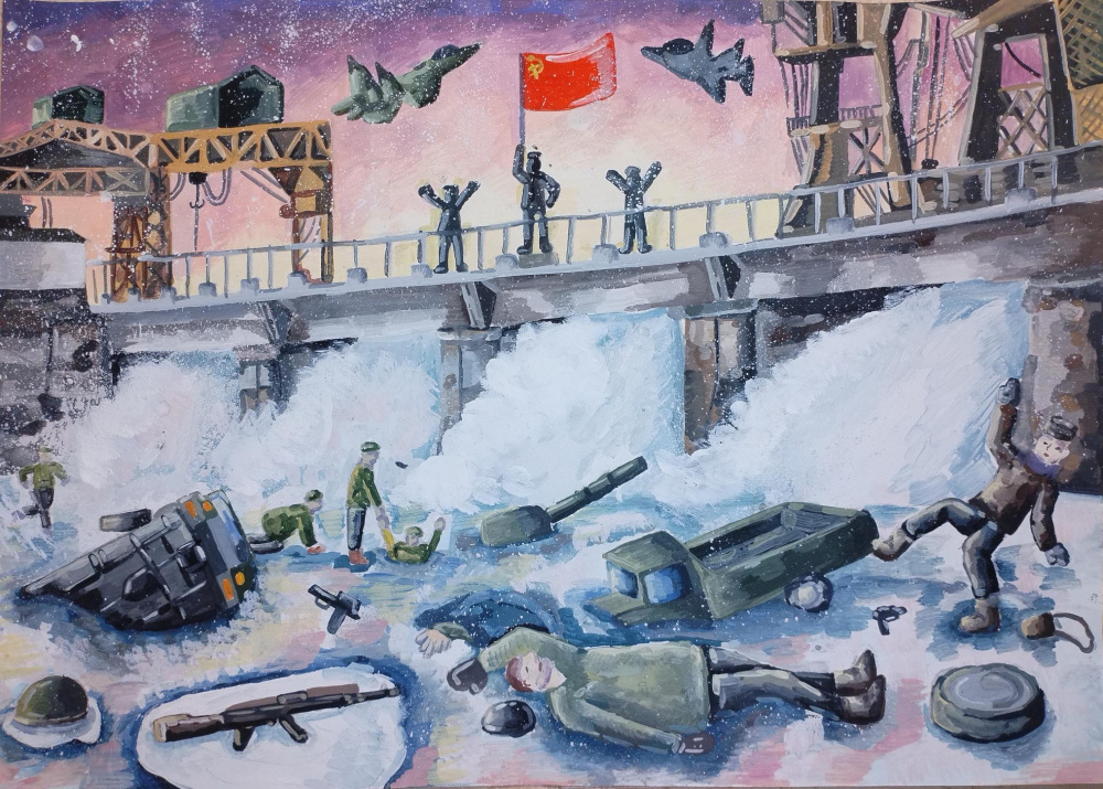 Вода-защитница. Иваньковская ГЭС. 1941 год.